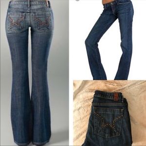NWOT PEOPLE Liberation Star Pocket Bootcut Jeans Sz 30